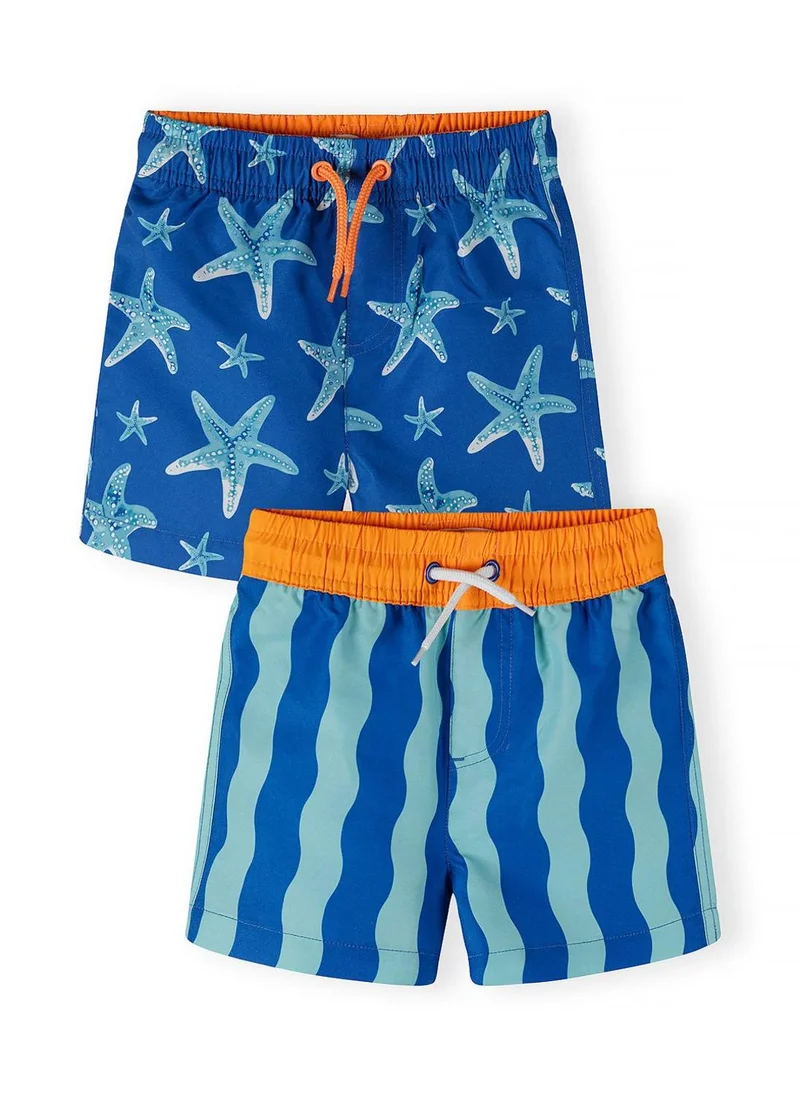 MINOTI Boys royal blue swimming shorts starfish print